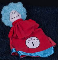 Dr Seuss THING 1 Security Plush Lovey Blanket